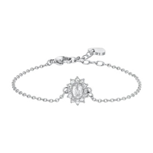 BRACCIALE DONNA IN ACCIAIO CRISTALLI E ZIRCONE BIANCO