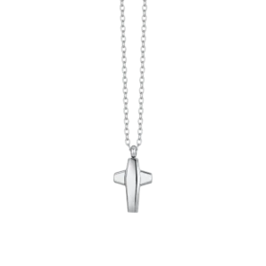 COLLANA UOMO IN ACCIAIO CON CROCE