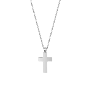 COLLANA UOMO IN ACCIAIO CON CROCE