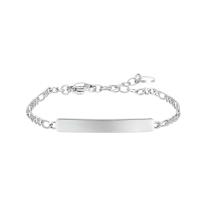 BRACCIALE BAMBINO IN ACCIAIO CON PIASTRA
