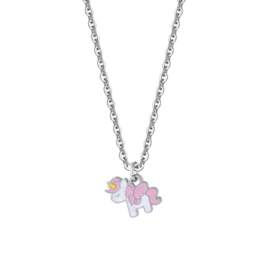 COLLANA BAMBINA IN ACCIAIO CON UNICORNO