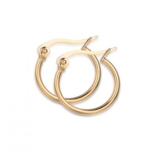 ORECCHINI CERCHIO DORATO DIAMETRO 13MM