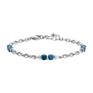BRACCIALE UOMO IN ACCIAIO EMATITE BLU