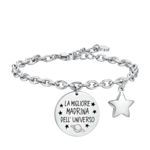 BRACCIALE DONNA IN ACCIAIO MADRINA