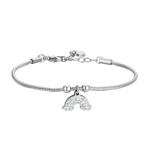 BRACCIALE DONNA IN ACCIAIO CON ARCOBALENO