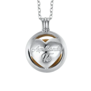 COLLANA CHIAMA ANGELI IN ACCIAIO IP GOLD CON CUORE