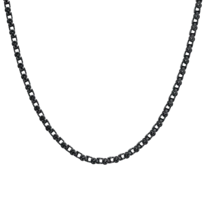 COLLANA UOMO IN ACCIAIO IP NERO