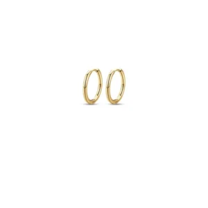 Orecchini Cerchio Donna Acciaio Gold 19mm