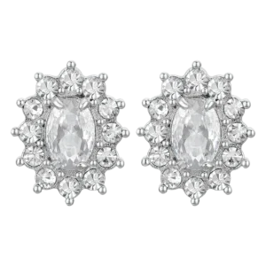 ORECCHINI DONNA IN ACCIAIO CRISTALLI E ZIRCONE BIANCO