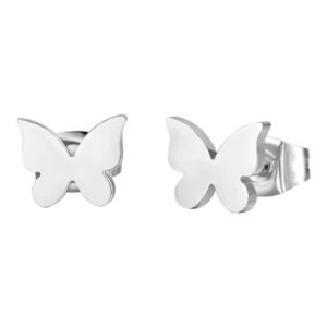 ORECCHINI DONNA IN ACCIAIO FARFALLE