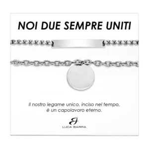 BRACCIALI COPPIA IN ACCIAIO